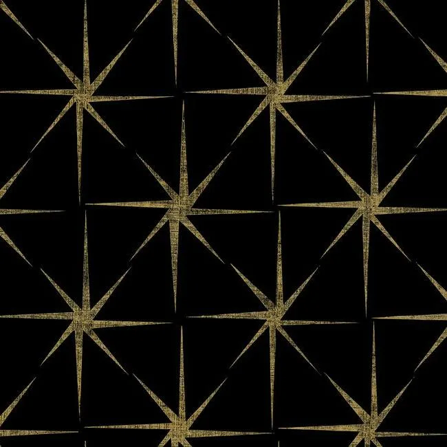 York Wallcoverings Evening Stars wallpaper, color Black, SKU GR5941
