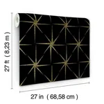York Wallcoverings Evening Stars wallpaper, color Black, SKU GR5941