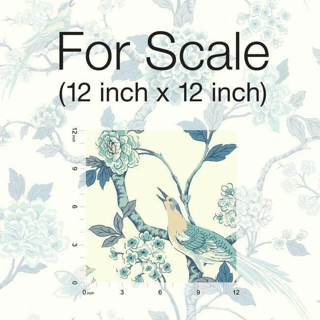 York Wallcoverings Fanciful - Blue & White Wallpaper | Buy Online York Wallcoverings Fanciful wallpaper, color Blue & White, SKU AF1900