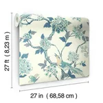 York Wallcoverings Fanciful - Blue & White Wallpaper | Buy Online York Wallcoverings Fanciful wallpaper, color Blue & White, SKU AF1900