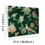 York Wallcoverings Fanciful - Dark Green Wallpaper | Buy Online York Wallcoverings Fanciful wallpaper, color Dark Green, SKU GR5931