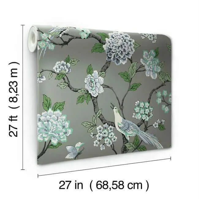 York Wallcoverings Fanciful - Grey Wallpaper | Buy Online York Wallcoverings Fanciful wallpaper, color Grey, SKU GR5933
