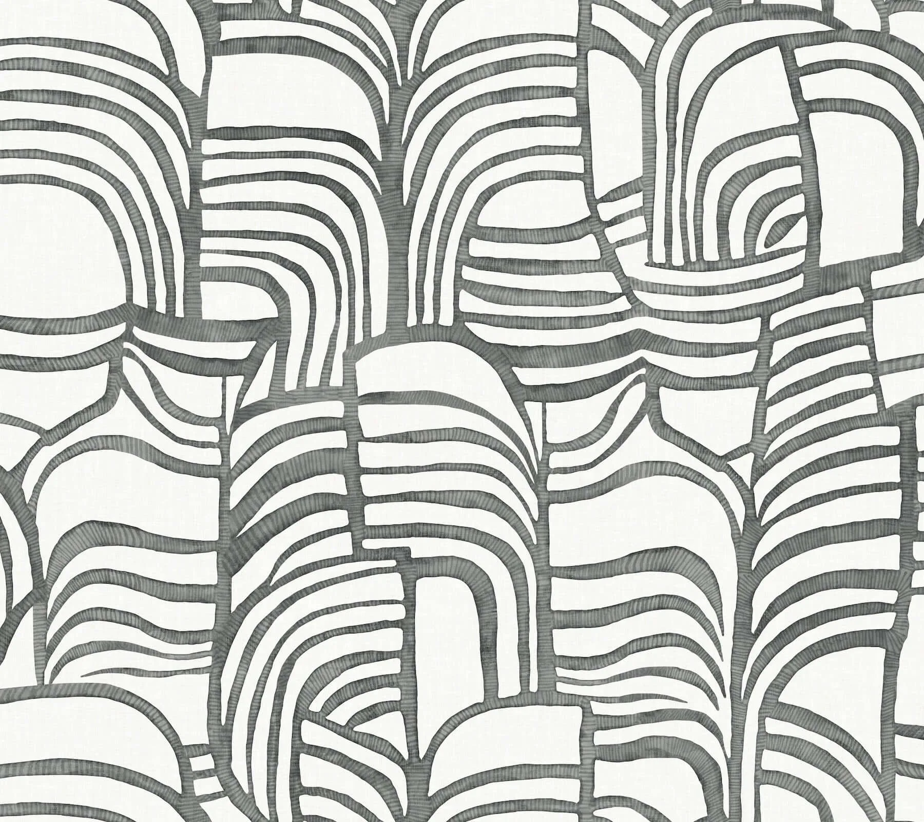 York Wallcoverings Featherwork wallpaper, color Black & White, SKU PSW1656RL