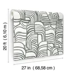 York Wallcoverings Featherwork - Black & White Wallpaper | Buy Online York Wallcoverings Featherwork wallpaper, color Black & White, SKU PSW1656RL