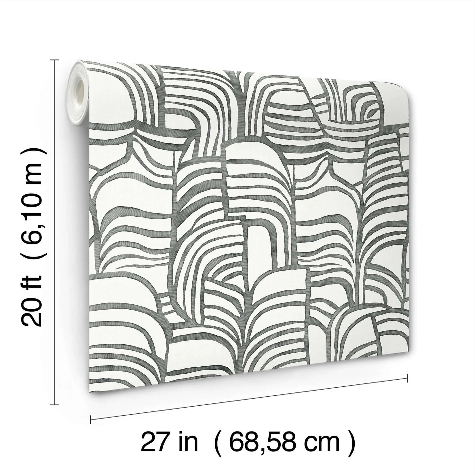 York Wallcoverings Featherwork - Black & White Wallpaper | Buy Online York Wallcoverings Featherwork wallpaper, color Black & White, SKU PSW1656RL