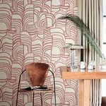 York Wallcoverings Featherwork - Red Wallpaper | Buy Online York Wallcoverings Featherwork wallpaper, color Red, SKU PSW1657RL