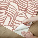 York Wallcoverings Featherwork - Red Wallpaper | Buy Online York Wallcoverings Featherwork wallpaper, color Red, SKU PSW1657RL