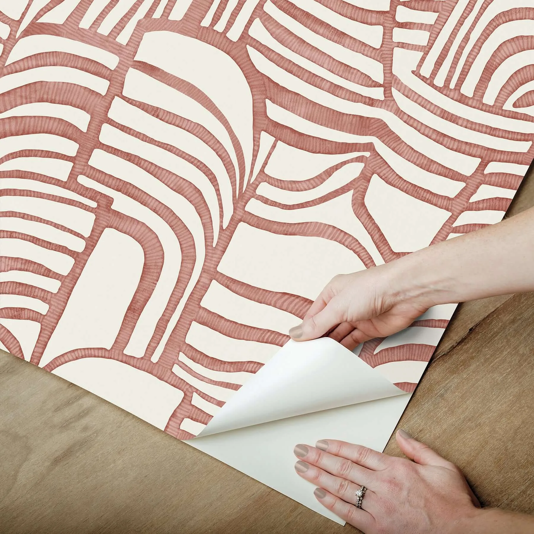 York Wallcoverings Featherwork - Red Wallpaper | Buy Online York Wallcoverings Featherwork wallpaper, color Red, SKU PSW1657RL