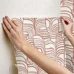 York Wallcoverings Featherwork - Red Wallpaper | Buy Online York Wallcoverings Featherwork wallpaper, color Red, SKU PSW1657RL