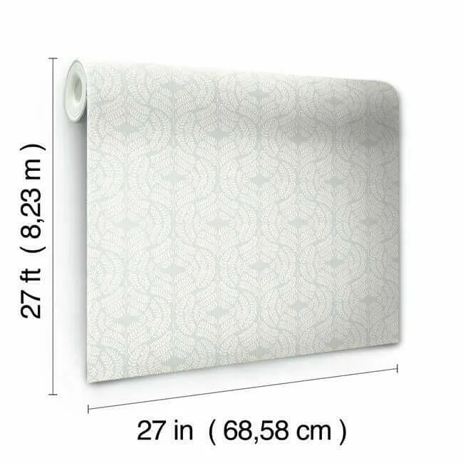 York Wallcoverings Fern Tile - Light Grey Wallpaper | Buy Online York Wallcoverings Fern Tile wallpaper, color Light Grey, SKU TL1945