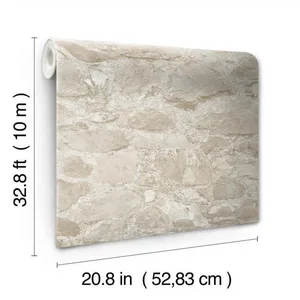 York Wallcoverings Field Stone wallpaper, color Beige, SKU MN1803