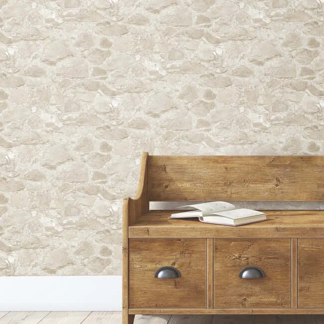 York Wallcoverings Field Stone - Beige Wallpaper | Buy Online York Wallcoverings Field Stone wallpaper, color Beige, SKU MN1803