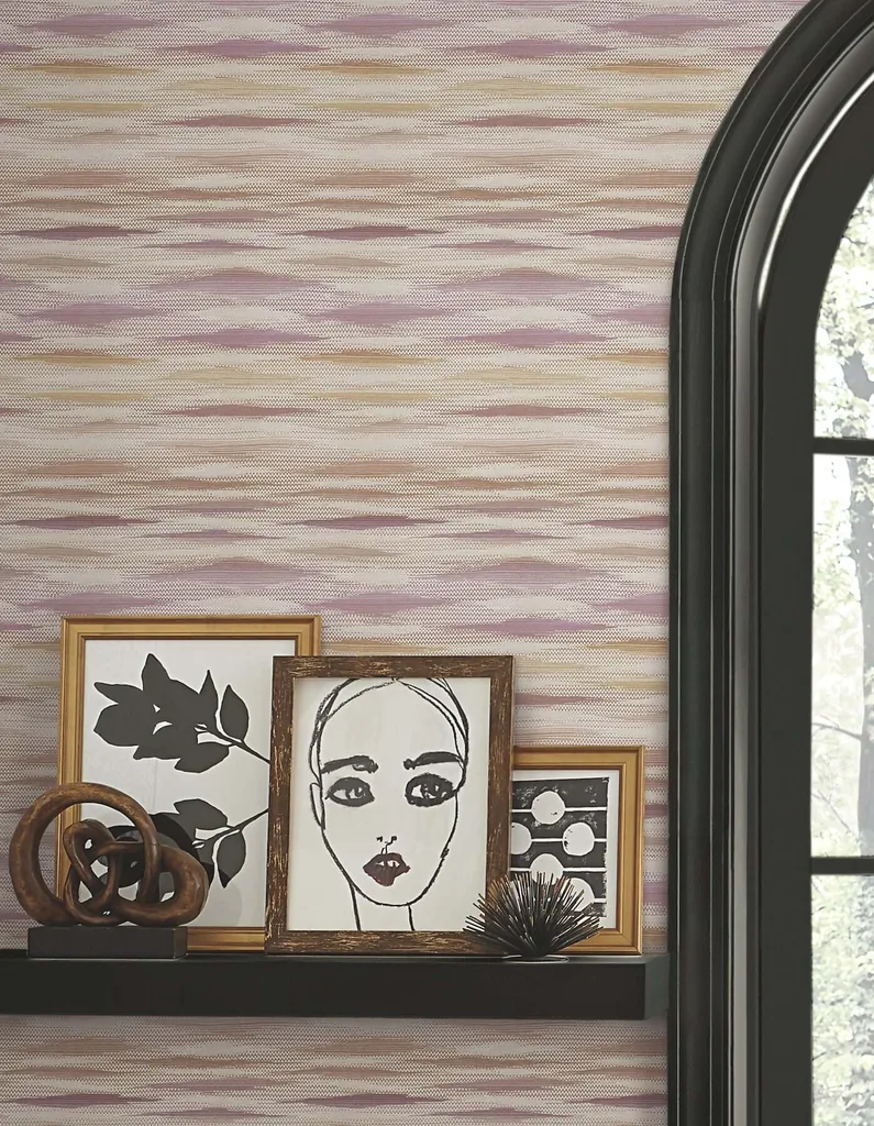 York Wallcoverings Fireworks wallpaper, color Mauve, SKU PSW1648RL
