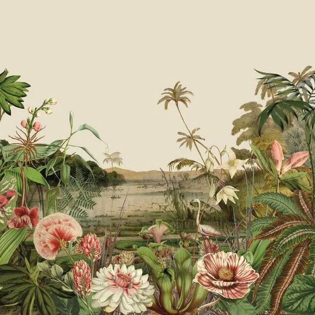 York Wallcoverings Floating Gardens wallpaper, color Green, SKU MU0262M