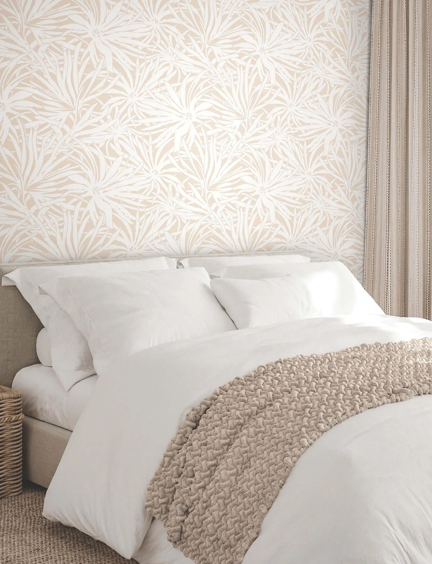 York Wallcoverings Floral Canopy wallpaper, color Blush, SKU GN2574