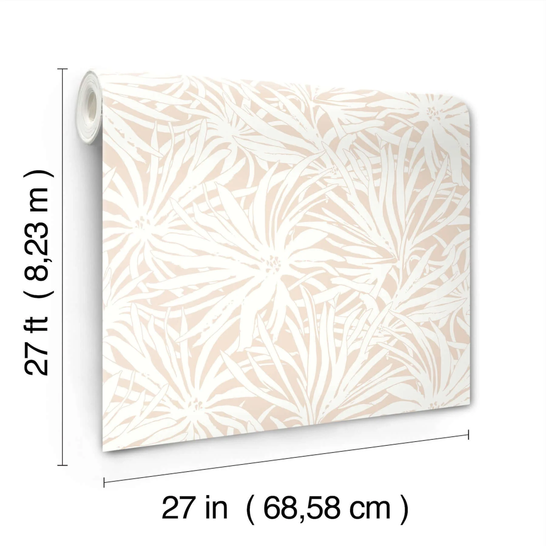 York Wallcoverings Floral Canopy wallpaper, color Blush, SKU GN2574