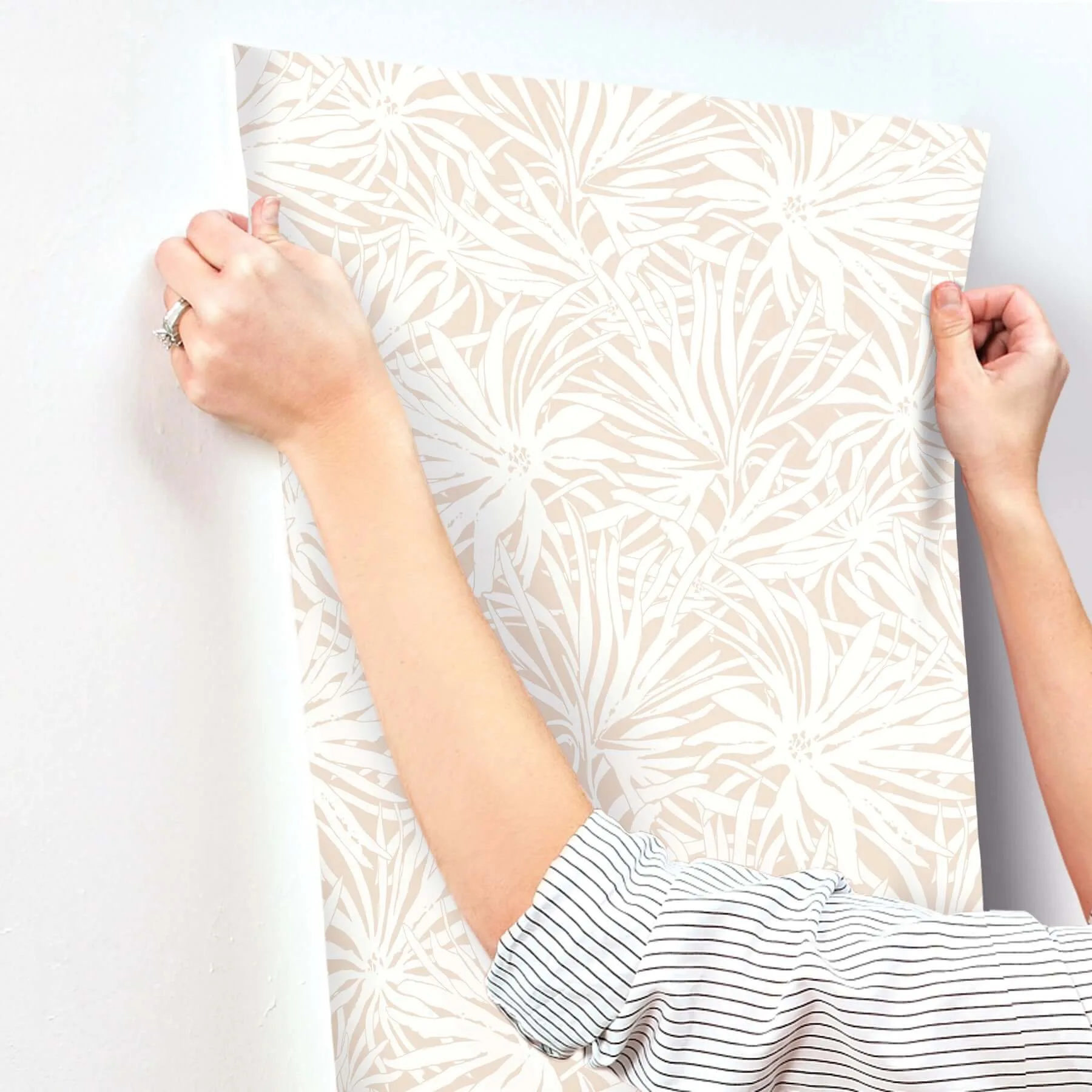 York Wallcoverings Floral Canopy wallpaper, color Blush, SKU GN2574