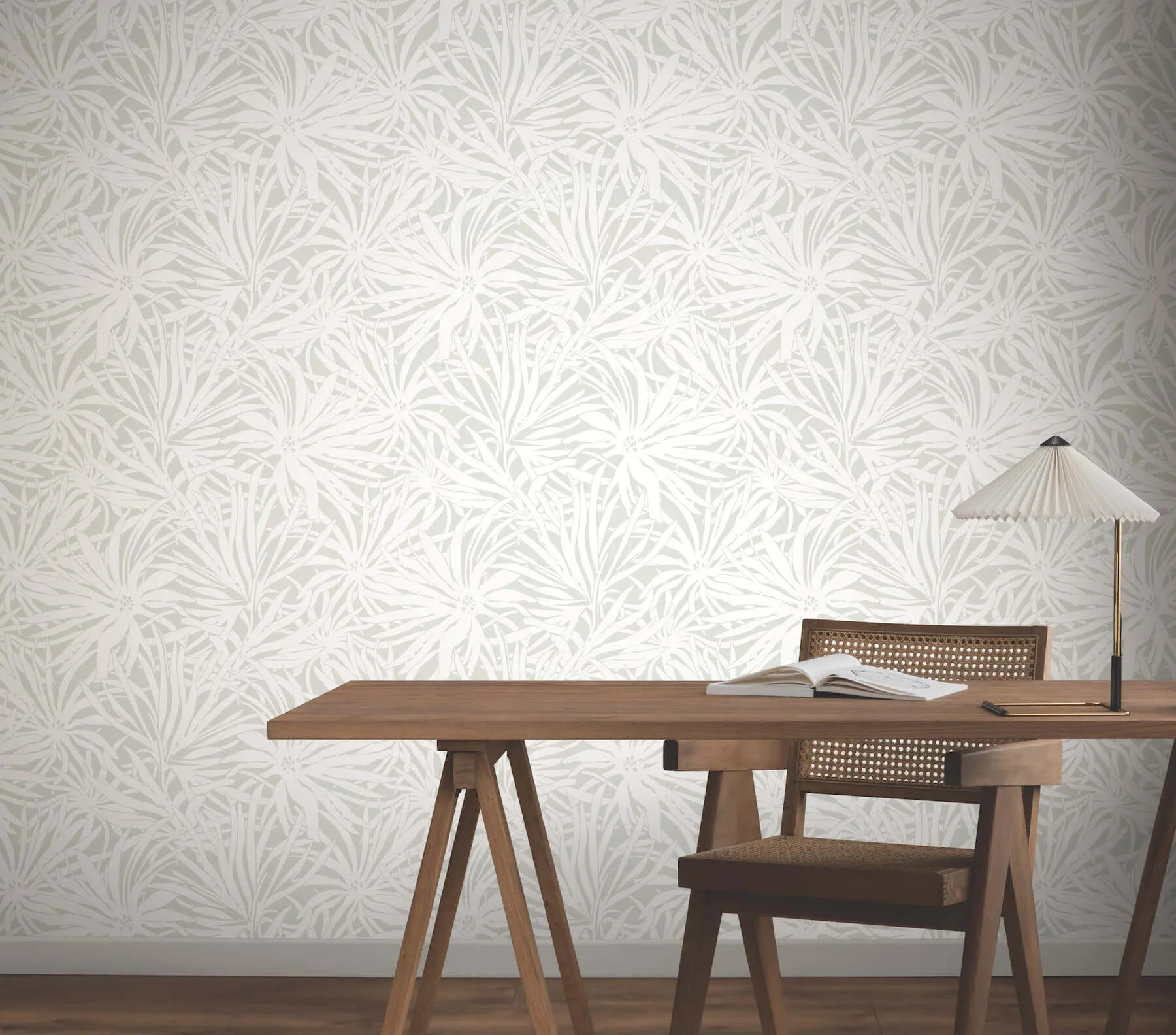York Wallcoverings Floral Canopy - Grey Wallpaper | Buy Online York Wallcoverings Floral Canopy wallpaper, color Grey, SKU GN2572