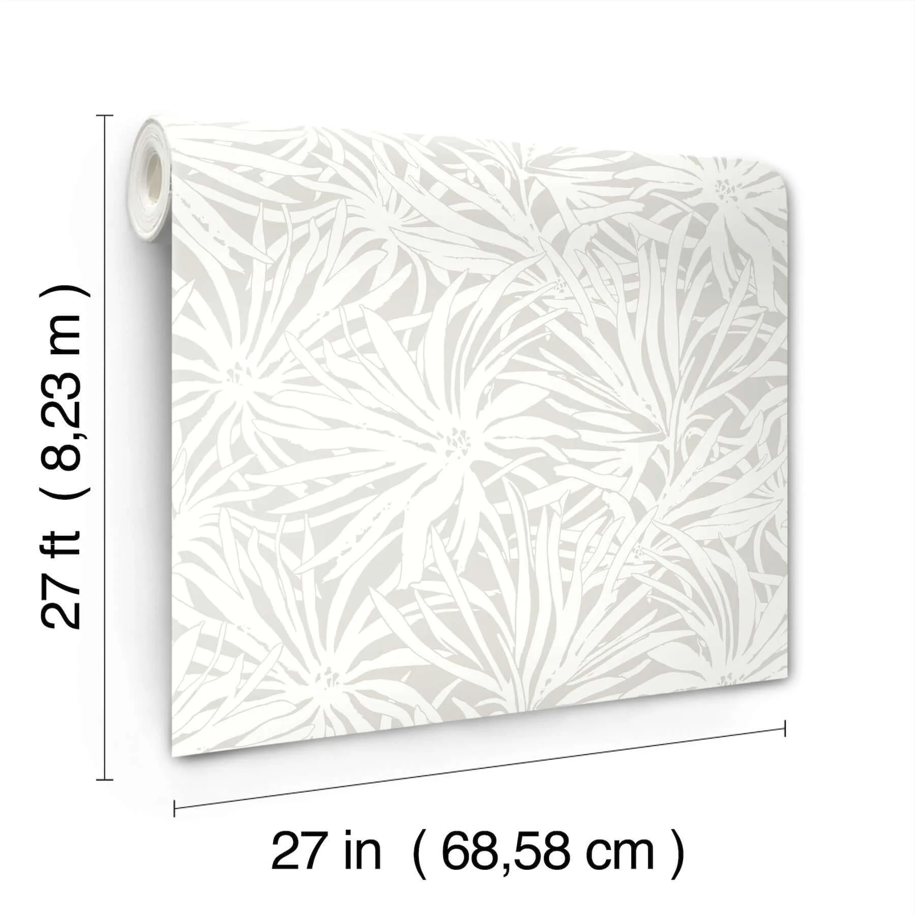 York Wallcoverings Floral Canopy - Grey Wallpaper | Buy Online York Wallcoverings Floral Canopy wallpaper, color Grey, SKU GN2572