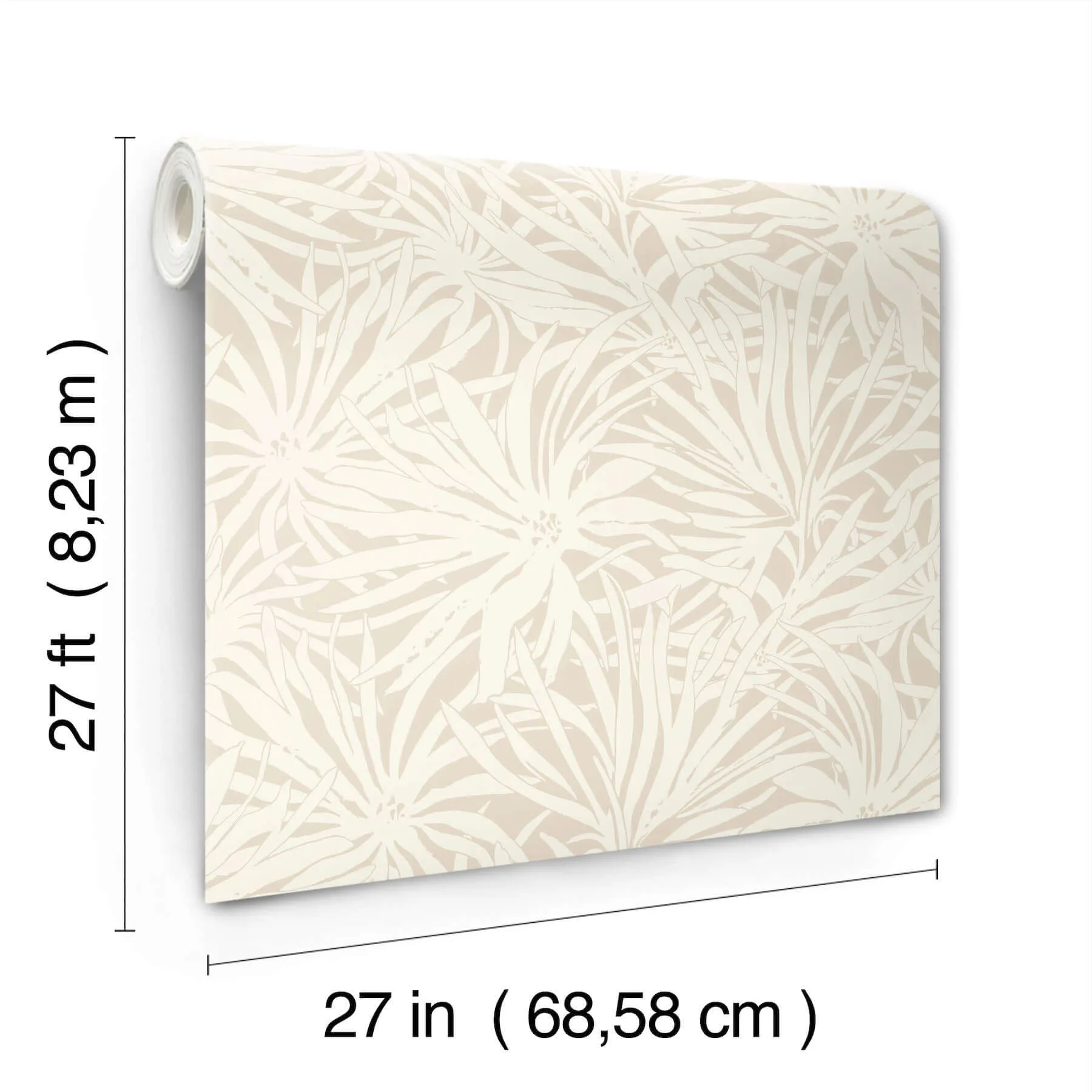York Wallcoverings Floral Canopy wallpaper, color Linen, SKU GN2571