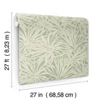 York Wallcoverings Floral Canopy wallpaper, color Olive, SKU GN2575