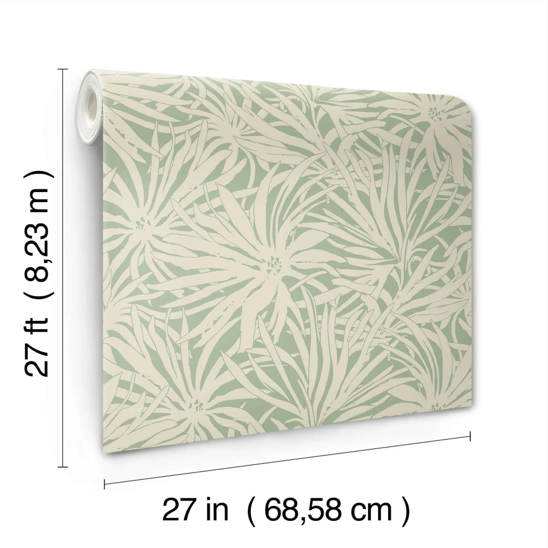 York Wallcoverings Floral Canopy wallpaper, color Olive, SKU GN2575