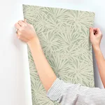 York Wallcoverings Floral Canopy wallpaper, color Olive, SKU GN2575