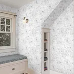 York Wallcoverings Floral Dreams - Grey Wallpaper | Buy Online York Wallcoverings Floral Dreams wallpaper, color Grey, SKU PSW1530RL