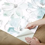 York Wallcoverings Floral Dreams wallpaper, color Mineral Green, SKU PSW1531RL