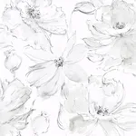 York Wallcoverings Floral Dreams - Grey Wallpaper | Buy Online York Wallcoverings Floral Dreams wallpaper, color Grey, SKU CL2520