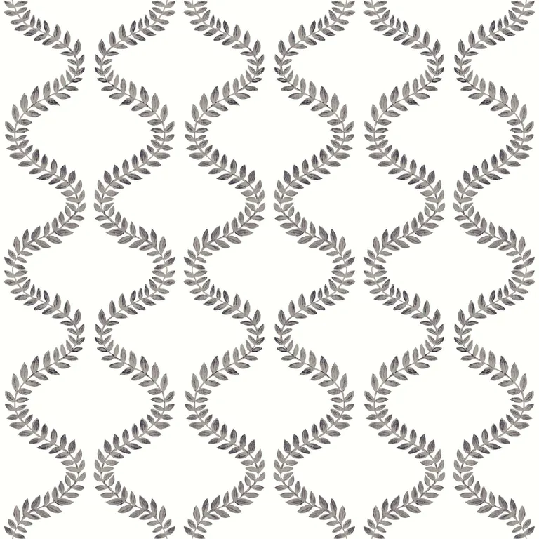 York Wallcoverings Florentine wallpaper, color Soft Black, SKU PSW1572RL