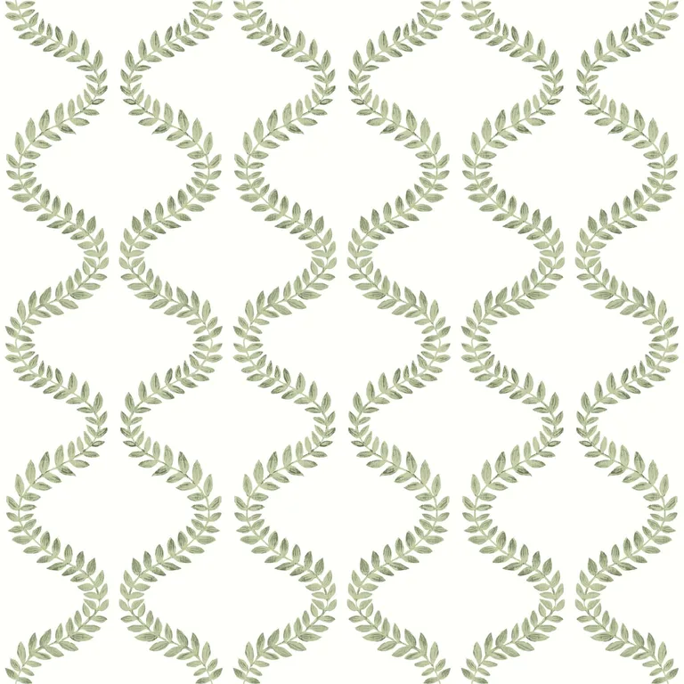 York Wallcoverings Florentine wallpaper, color Green, SKU PSW1574RL