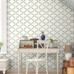 York Wallcoverings Florentine - Green Wallpaper | Buy Online York Wallcoverings Florentine wallpaper, color Green, SKU PSW1574RL