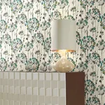 York Wallcoverings Flourish - Turquoise Wallpaper | Buy Online York Wallcoverings Flourish wallpaper, color Turquoise, SKU PSW1096RL