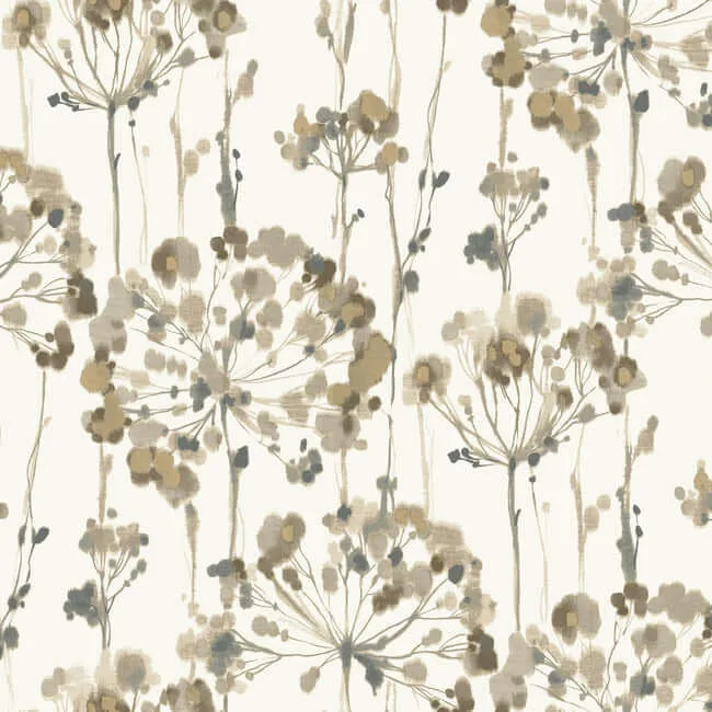 York Wallcoverings Flourish wallpaper, color Neutral, SKU PSW1097RL