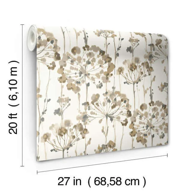 York Wallcoverings Flourish - Neutral Wallpaper | Buy Online York Wallcoverings Flourish wallpaper, color Neutral, SKU PSW1097RL