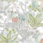 York Wallcoverings Flowering Desert - Grey Wallpaper | Buy Online York Wallcoverings Flowering Desert wallpaper, color Grey, SKU PSW1213RL