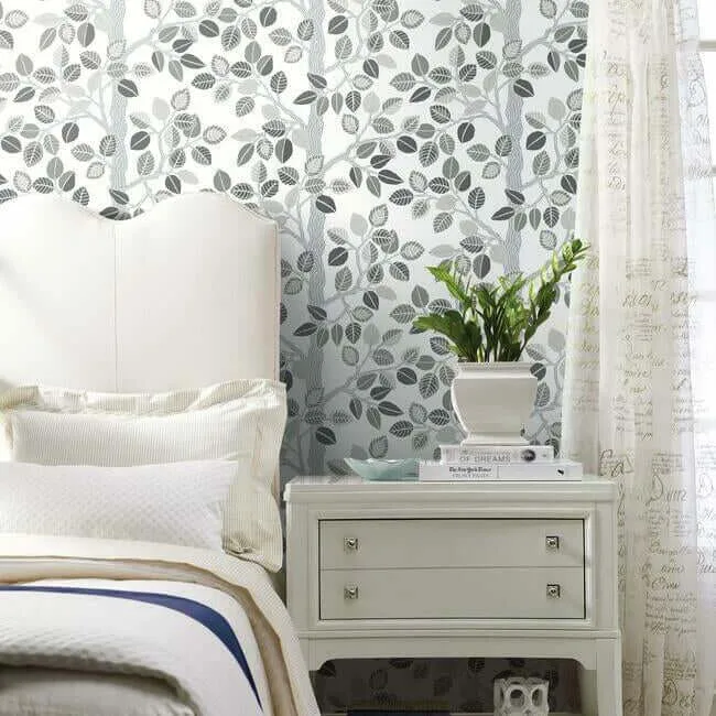 York Wallcoverings Forest Leaves - Neutral Wallpaper | Buy Online York Wallcoverings Forest Leaves wallpaper, color Neutral, SKU PSW1210RL