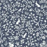 York Wallcoverings Magnolia Home Fox & Hare - Navy Wallpaper | Buy Online York Wallcoverings Magnolia Home Fox & Hare wallpaper, color Navy, SKU PSW1166RL