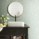 York Wallcoverings Magnolia Home Fox & Hare - Green Wallpaper | Buy Online York Wallcoverings Magnolia Home Fox & Hare wallpaper, color Green, SKU PSW1167RL