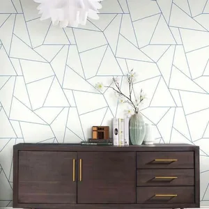 York Wallcoverings Factured Prism wallpaper, color White & Blue, SKU PSW1234RL