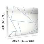 York Wallcoverings Factured Prism - White & Blue Wallpaper | Buy Online York Wallcoverings Factured Prism wallpaper, color White & Blue, SKU PSW1234RL