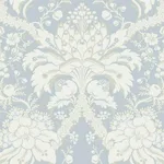 York Wallcoverings French Artichoke Dam wallpaper, color Blue, SKU DM4955