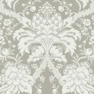 York Wallcoverings French Artichoke Dam wallpaper, color Beige, SKU DM4952