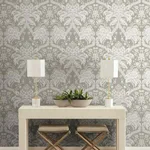 York Wallcoverings French Artichoke Dam wallpaper, color Beige, SKU DM4952