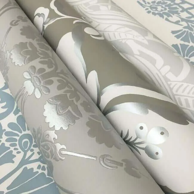 York Wallcoverings French Artichoke Dam wallpaper, color Beige, SKU DM4952