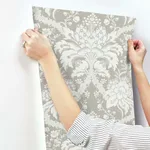 York Wallcoverings French Artichoke Dam wallpaper, color Beige, SKU DM4952