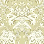 York Wallcoverings French Artichoke Dam wallpaper, color Yellow, SKU DM4953