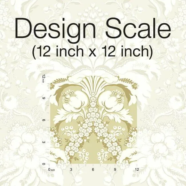 York Wallcoverings French Artichoke Dam wallpaper, color Yellow, SKU DM4953