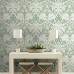York Wallcoverings French Artichoke Dam - Green Wallpaper | Buy Online York Wallcoverings French Artichoke Dam wallpaper, color Green, SKU DM4954